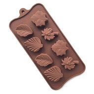 WMSTUDIO Creative Pattern Leaf Shape Silicone Chocolate Mold