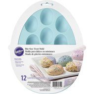 2105-5719 Wilton Easter Egg Shaped Silicone Treat Mold N4