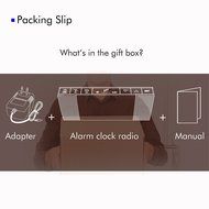 iTOMA Alarm Clock with Digital FM Radio, Bluetooth, Auto-Time Setting, Dual Alarm with Snooze and Sleep Timer,... N9