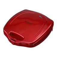 VonShef Deluxe 12 Hole Electric Mini Donut Maker Snack Machine, Red N2