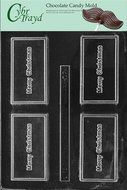 Cybrtrayd BC024 Merry Christmas Business Card Chocolate Candy Mold with Exclusive Cybrtrayd Copyrighted Chocolate...