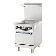 Turbo Air TAR24G 24" Range with Heavy Gauge Welded Frame 24" Thermostat Griddle Stainless Steel Construction 1...