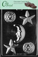 Cybrtrayd M147 Celestial Assortment Chocolate Candy Mold with Exclusive Cybrtrayd Copyrighted Chocolate Molding...