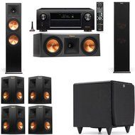 Klipsch RP-280F Tower Speakers-RP-250C-SDS12 -7.1-Denon AVR-X4100W