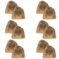 Acoustic Audio B8RS 4800 Watts Sandstone Outdoor Weatherproof 8" Rock Speaker 6 Pair Pack B8RS-6Pr