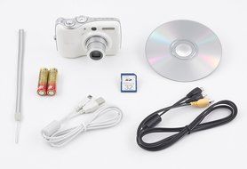 Canon Powershot E1 10MP Digital Camera with 4x Optical Image Stabilized Zoom (White) N13