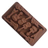 MagicMen Electric guitar silicone chocolate mold ice lattice silicone mold N26