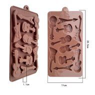 MagicMen Electric guitar silicone chocolate mold ice lattice silicone mold N27