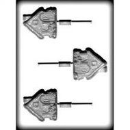 8H-4214 Gingerbread House Sucker Hard Candy Mold Packge of 3