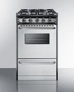 20" Wide Slide-In Gas Range with Stainless Doors &amp; Sealed Burners N3