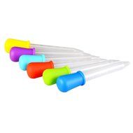 Outus 6 Pieces Silicone and Plastic Droppers Pipettes for Candy Molds, Gummy Mold and Crafts, 5 ML N2