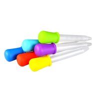 Outus 6 Pieces Silicone and Plastic Droppers Pipettes for Candy Molds, Gummy Mold and Crafts, 5 ML N3