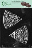 Cybrtrayd K086 Pizza Slice Chocolate Candy Mold with Exclusive Cybrtrayd Copyrighted Chocolate Molding Instructions