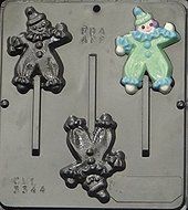 Clown Lollipop Chocolate Candy Mold 3344