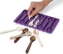 Wilton 2115-0229 Spoon-Shaped Silicone Candy Mold, Purple N9