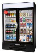 Beverage-Air MMR44-1-B-LED MarketMax 47" Two Section Glass Door Reach-In Merchandiser Refrigerator with LED Lighting...