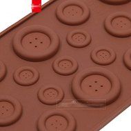 Anyana Silicone Chocolate Mold 3D Cute Button Shape Cake Decoration Tools moldes de silicona para fondant,Kitchen... N5