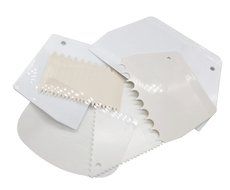 Cake Scraper 6pcs/set, KOOTIPS Smoother Comb Set Cake Edge Side Decorating Tools Scraper N3