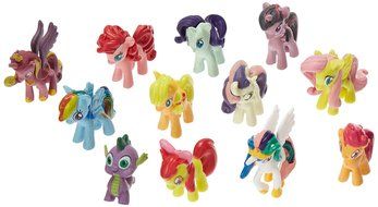OliaDesign Set of 12 Little Pony PVC Toy Cake Topper Twilight Sparkle Figure Set