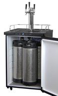 Kegco Full-Size Digital Homebrew Kegerator Dual Faucet Ball Lock Keg Dispenser Black N5
