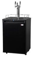 Kegco Full-Size Digital Homebrew Kegerator Dual Faucet Ball Lock Keg Dispenser Black N9