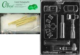 Cybrtrayd J081 Nurse Kit Chocolate Candy Mold with Exclusive Cybrtrayd Copyrighted Chocolate Molding Instructions