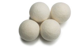 Dryer Dots Wool Dryer Balls, 4-pack (White)