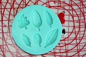 AnyanaEncaje seis hojas de az&uacute;car herramienta de molde de silicona N2