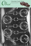 Cybrtrayd L023 I'm 1 Lolly Chocolate Candy Mold with Exclusive Cybrtrayd Copyrighted Chocolate Molding Instructions