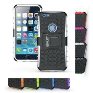 iPhone 6s Case, HLCT Rugged Shock Proof Dual-Layer Case with Built-In Kickstand for iPhone 6s / 6 4.7 Inch (White... N12
