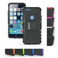 iPhone 6s Case, HLCT Rugged Shock Proof Dual-Layer Case with Built-In Kickstand for iPhone 6s / 6 4.7 Inch (White... N13