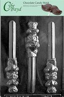 Cybrtrayd V132 Valentine Bear Pretzel Valentine Chocolate Candy Mold