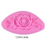 3D Silicone Cake Decorating Tools Fondant Mold Differet Flower Rose Design Silicone Baking Tool Set of 4 Pink... N5
