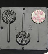 &quot;It&#039;s A Girl&quot; Chocolate Candy Mold Baby Shower 692 N2