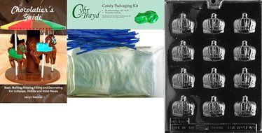 Cybrtrayd D040 Crowns Chocolate Candy Mold with Exclusive Cybrtrayd Copyrighted Chocolate Molding Instructions N4