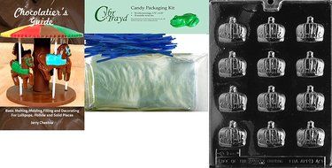 Cybrtrayd D040 Crowns Chocolate Candy Mold with Exclusive Cybrtrayd Copyrighted Chocolate Molding Instructions N5