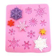 Yatim Snowflake Shape Silicone DIY Baking Molds for Homemade Soap, Cake, Cupcake Decorating