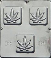 Hemp Soap Marijuana Pot Leaf 2 3/4 dia&quot; Mold for Soap or Chocolate Mold 031