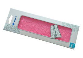 FOUR-C Silicone Lace Mat Decoration Pad Fondant Cake Mould Color Pink N2