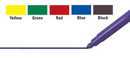 Wilton Food Writer Edible Color Markers, Extra Fine Tip Primary