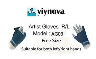 Yiynova Artist Glove (1 Unit of Free Hand, Free Size, Good for Right Hand or Left Hand).