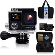 Campark&reg; Ultrathin 4K 25fps/1080p 60fps Wifi Waterproof Sports Action Camera Dual-screen,time Lapse,burst Photo... N6