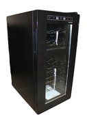HOMEIMAGE 18 Bottle Two-Temp Zones SoftTouch Control Silent Wine Cooler - HI-18TS N2