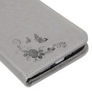 LG G5 Case,LG H868 Case - Wallet Folio Flip Magnetic Smart Closure Embossed Butterflies PU Leather Case with Stand... N21