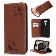 LG G5 Case,LG H868 Case - Wallet Folio Flip Magnetic Smart Closure Embossed Butterflies PU Leather Case with Stand... N23