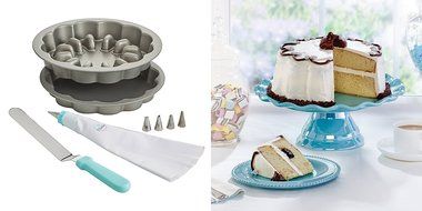 Baker&#039;s Advantage Fillables 2-Piece Non-Stick Round Cake Pan, 10-Inch N23