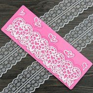 Anyana Love Heart Lace Silicone Fondant Mold Cake Decorating Pastry Gum Pastry Tool Kitchen Tool Sugar Paste Baking... N3