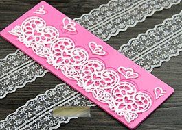 Anyana Love Heart Lace Silicone Fondant Mold Cake Decorating Pastry Gum Pastry Tool Kitchen Tool Sugar Paste Baking... N4