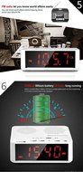 Digital Alarm Clock with Bluetooth Speaker LED Display/FM Radio/Mp3 Player/TF N7