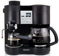 KRUPS XP1600 Coffee Maker and Espresso Machine Combination, Black N2